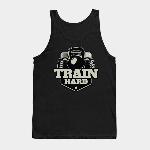 Train Hard Tank Top by BrillianD